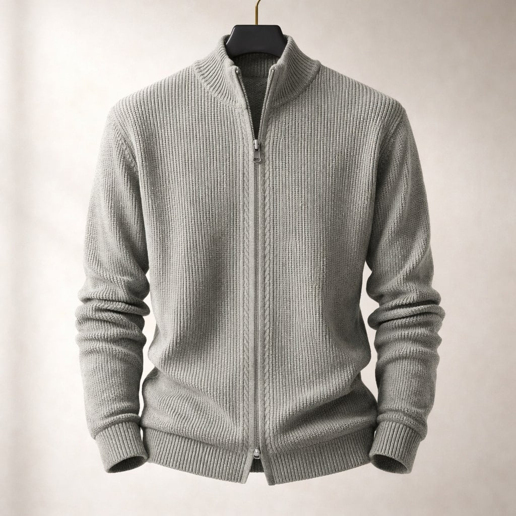 Riccardo Strickpullover mit Reißverschluss