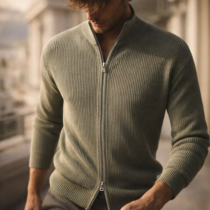 Riccardo Strickpullover mit Reißverschluss