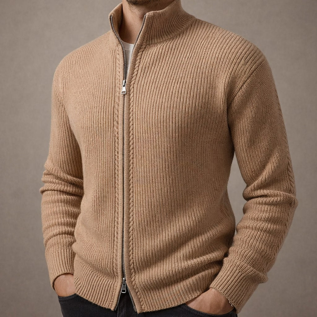 Riccardo Strickpullover mit Reißverschluss