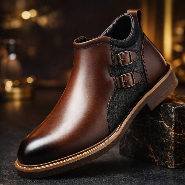 Matteo Leder-Stiefeletten