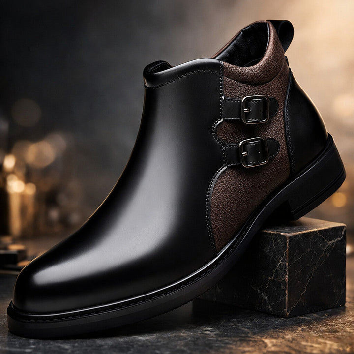 Matteo Leder-Stiefeletten
