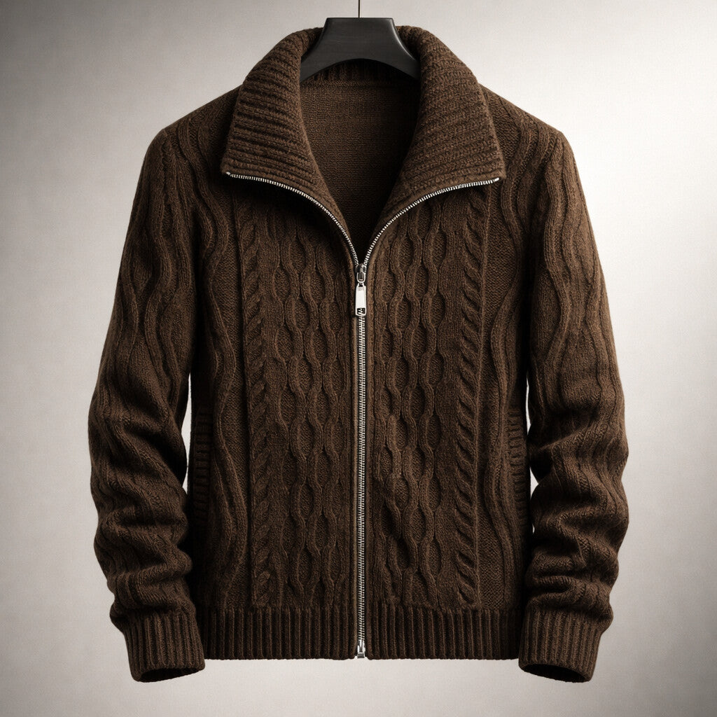 Alberto Strickjacke mit Reißverschluss
