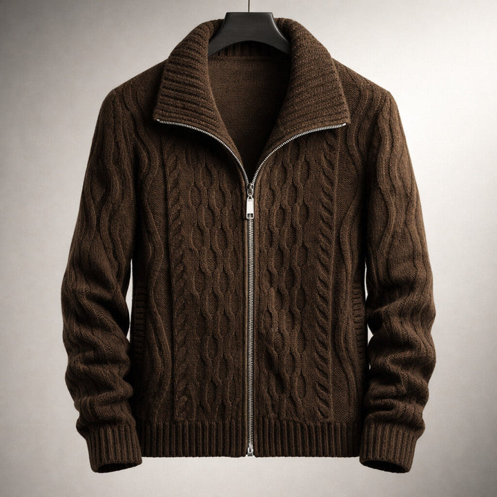 Alberto Strickjacke mit Reißverschluss