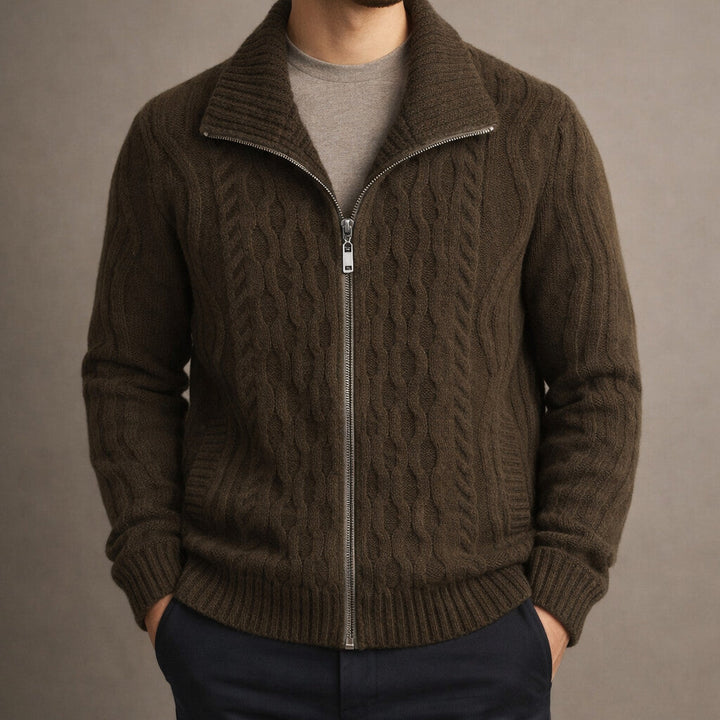 Alberto Strickjacke mit Reißverschluss