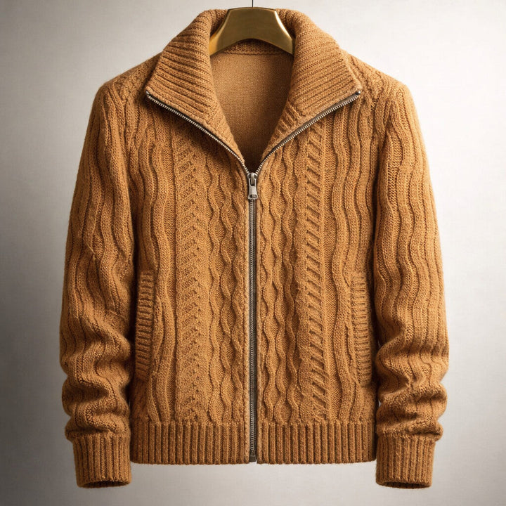 Alberto Strickjacke mit Reißverschluss