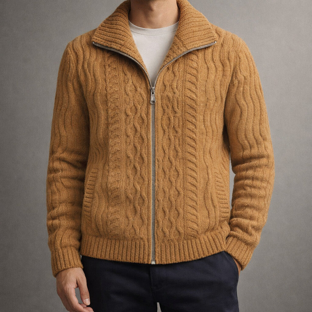 Alberto Strickjacke mit Reißverschluss