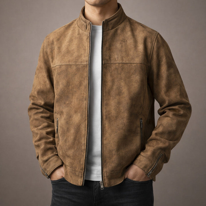 Riccardo Lederjacke mit Reißverschluss