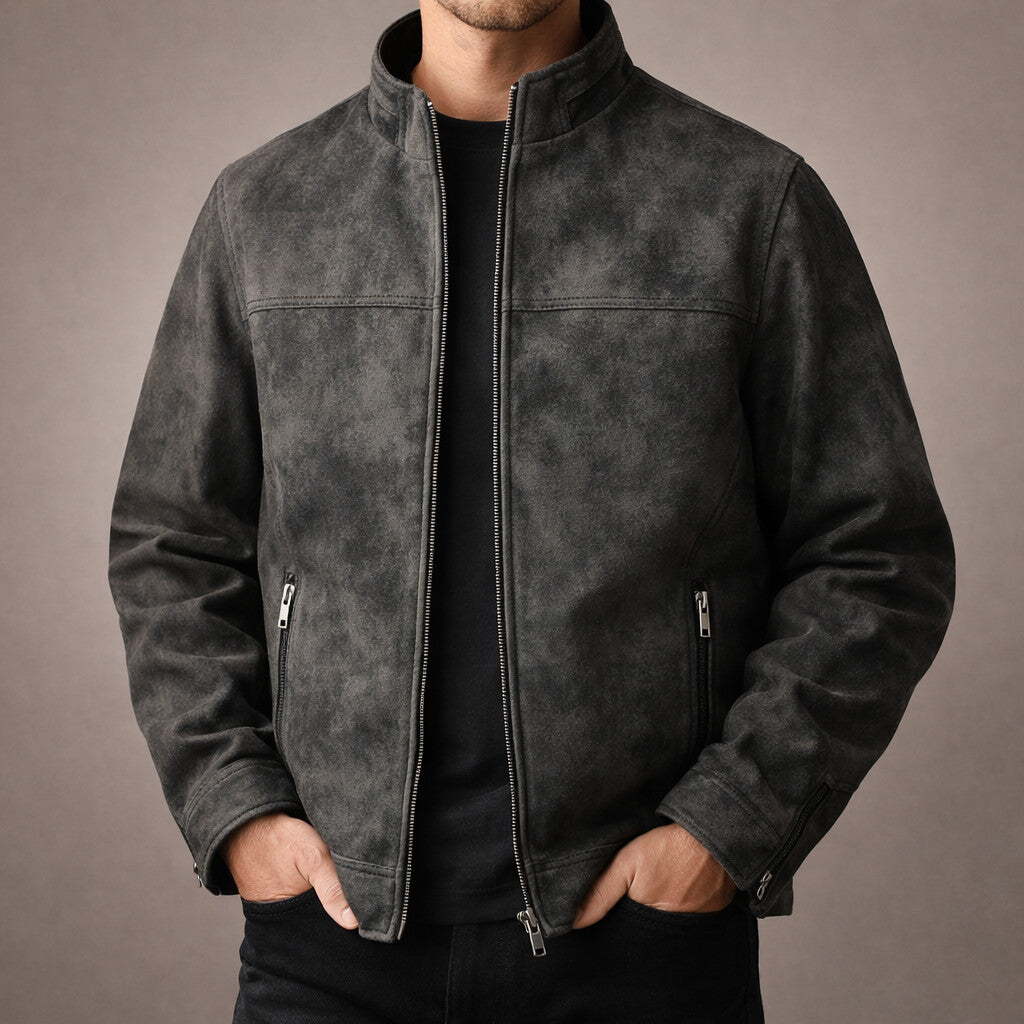 Riccardo Lederjacke mit Reißverschluss
