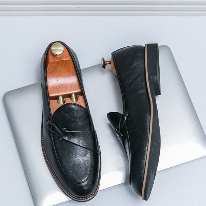 Xavier Leder-Loafer mit Metallspange