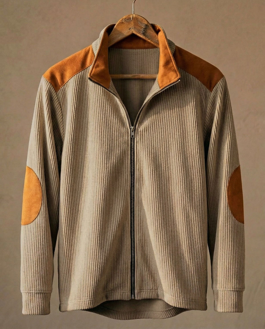 Enzo Rippjacke mit Reißverschluss