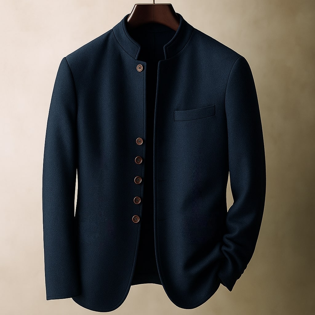Matteo Wolljacke mit Stehkragen