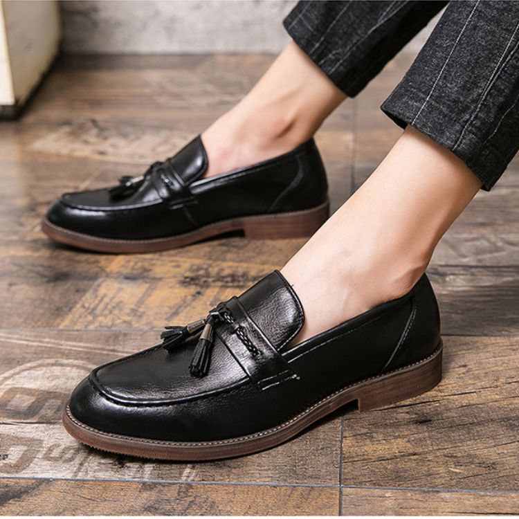 Luciano Leder-Loafer mit Quasten