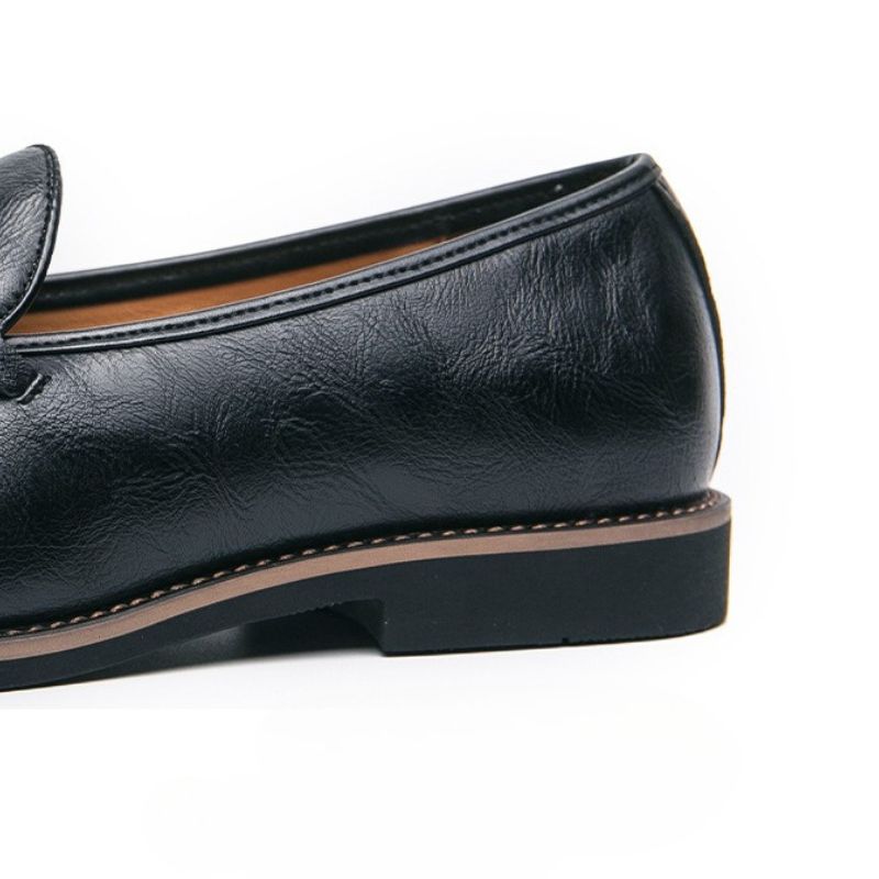 Xavier Leder-Loafer mit Metallspange