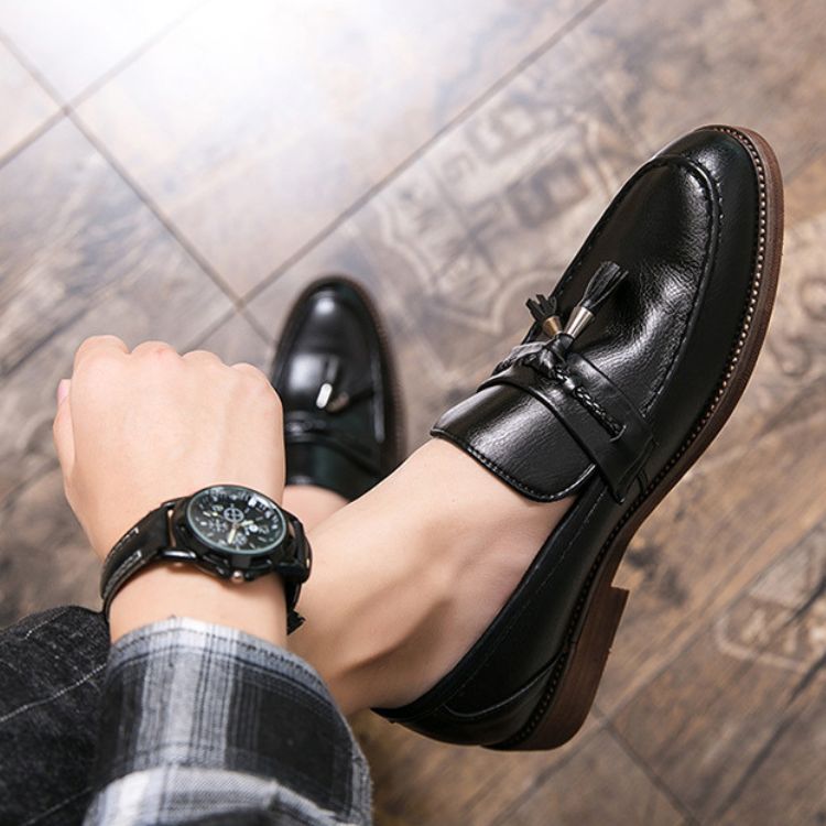 Luciano Leder-Loafer mit Quasten