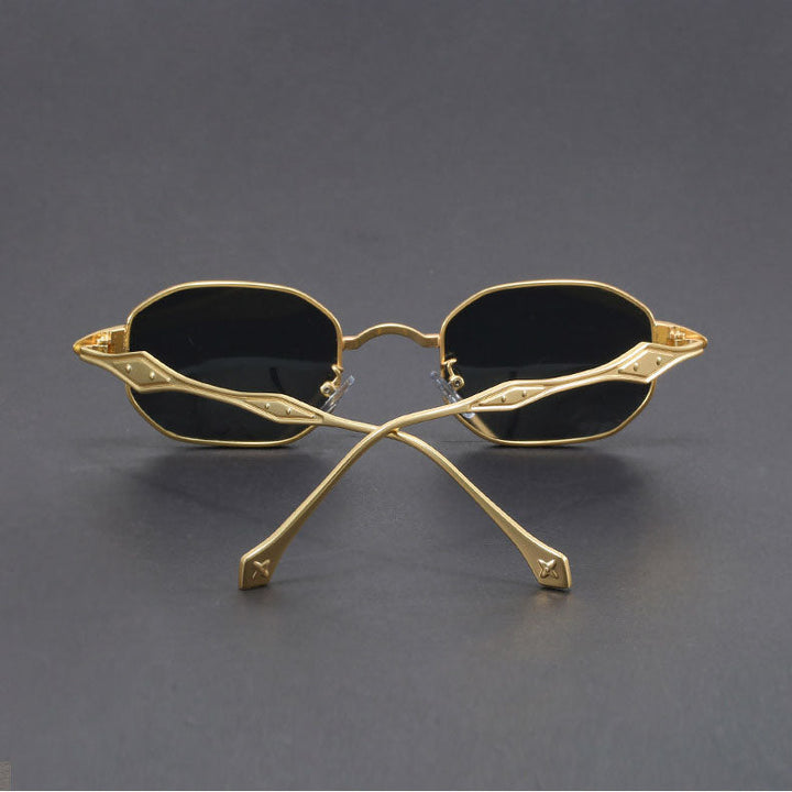 Sebastien Skulpturale Metall-Sonnenbrille
