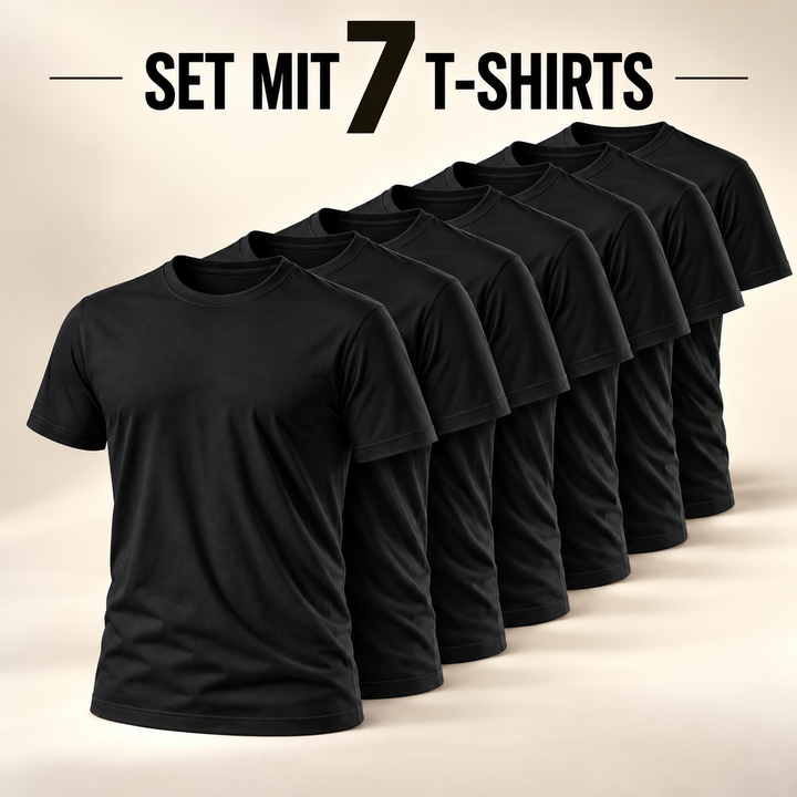 7er T-Shirt Vorteilspack – 4 kaufen, 3 gratis