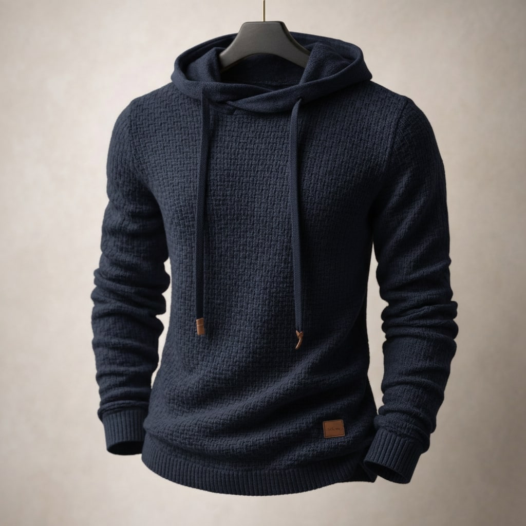 Matteo Strukturierter Strick-Hoodie