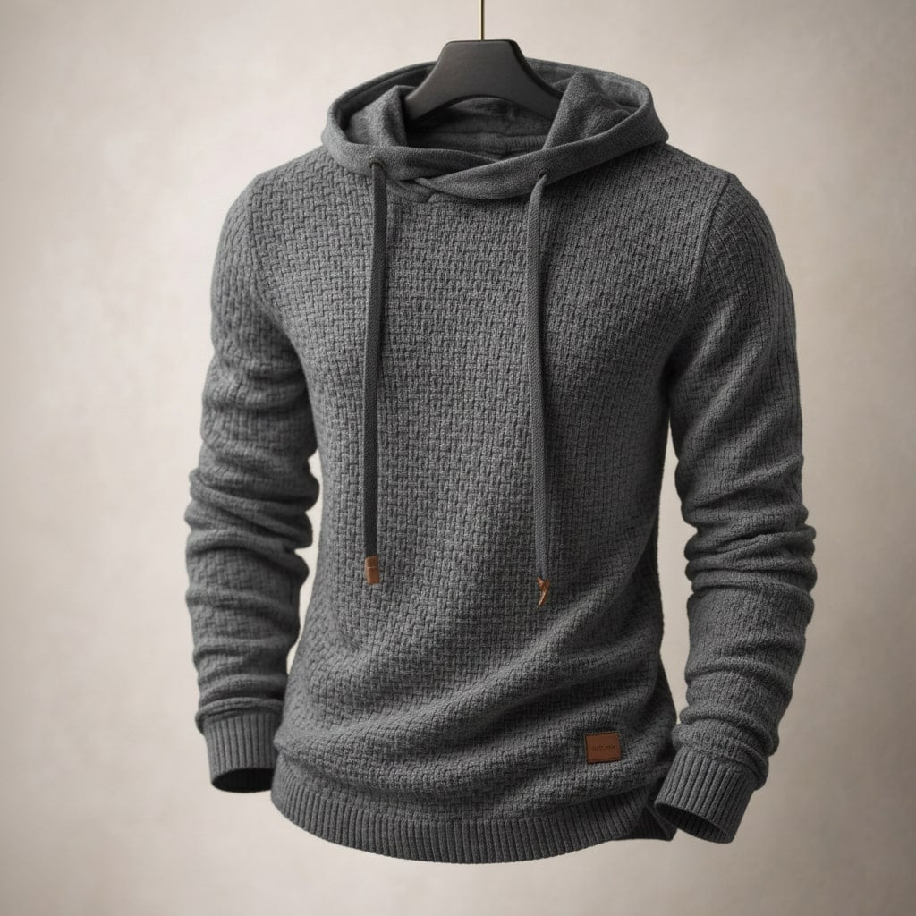 Matteo Strukturierter Strick-Hoodie