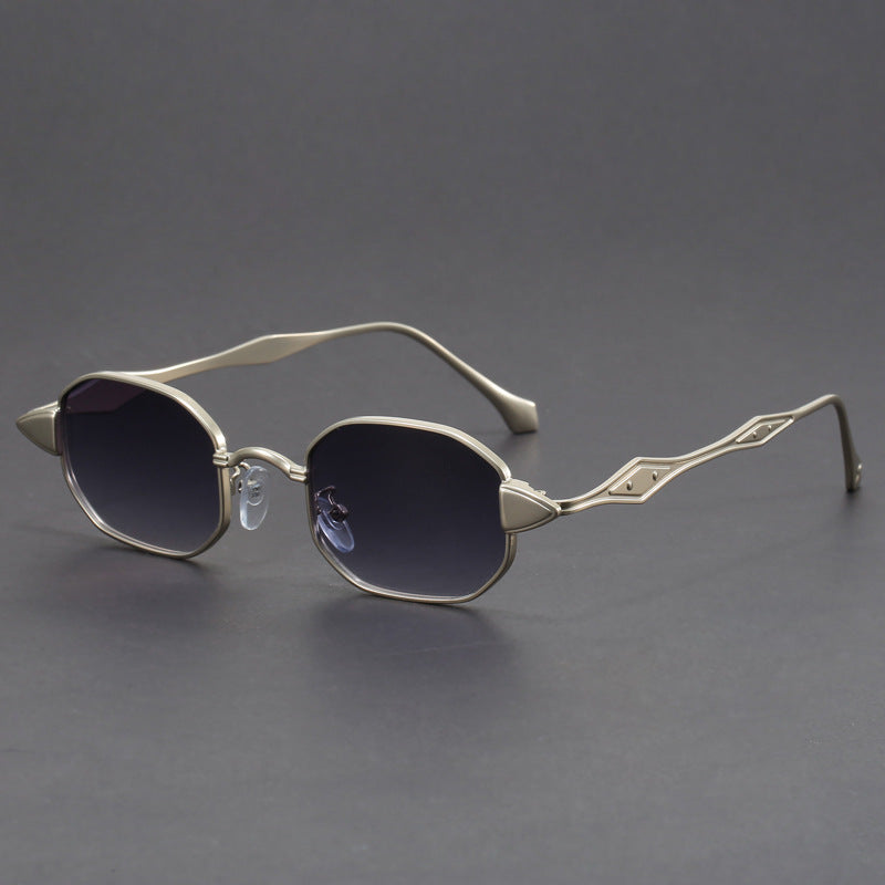 Sebastien Skulpturale Metall-Sonnenbrille