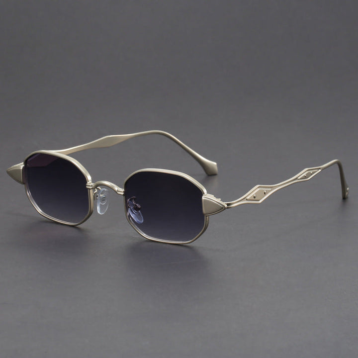 Sebastien Skulpturale Metall-Sonnenbrille