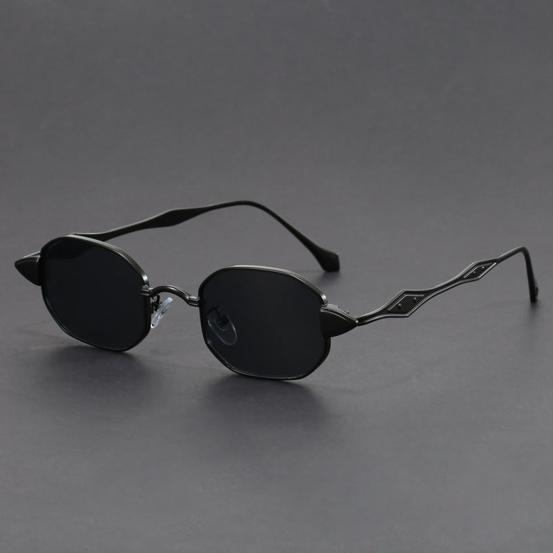 Sebastien Skulpturale Metall-Sonnenbrille