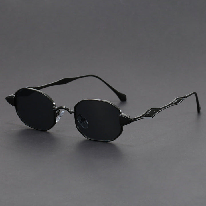 Sebastien Skulpturale Metall-Sonnenbrille
