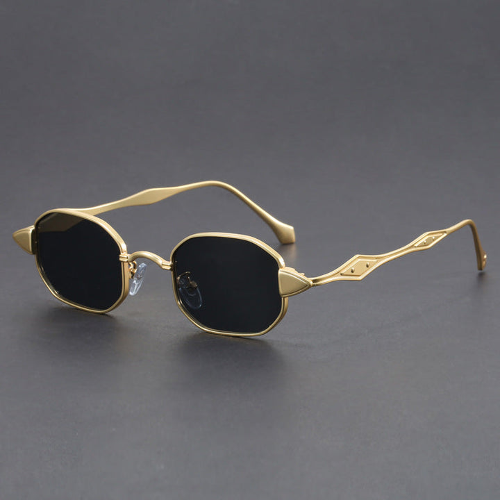 Sebastien Skulpturale Metall-Sonnenbrille