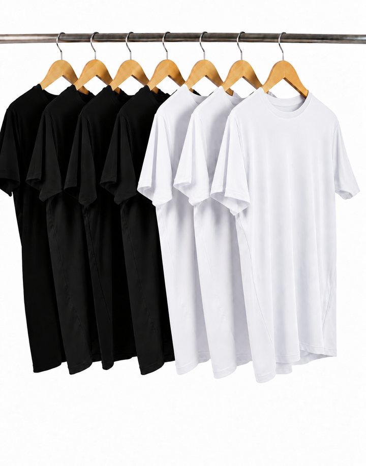 7er T-Shirt Vorteilspack – 4 kaufen, 3 gratis