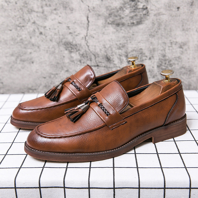 Luciano Leder-Loafer mit Quasten