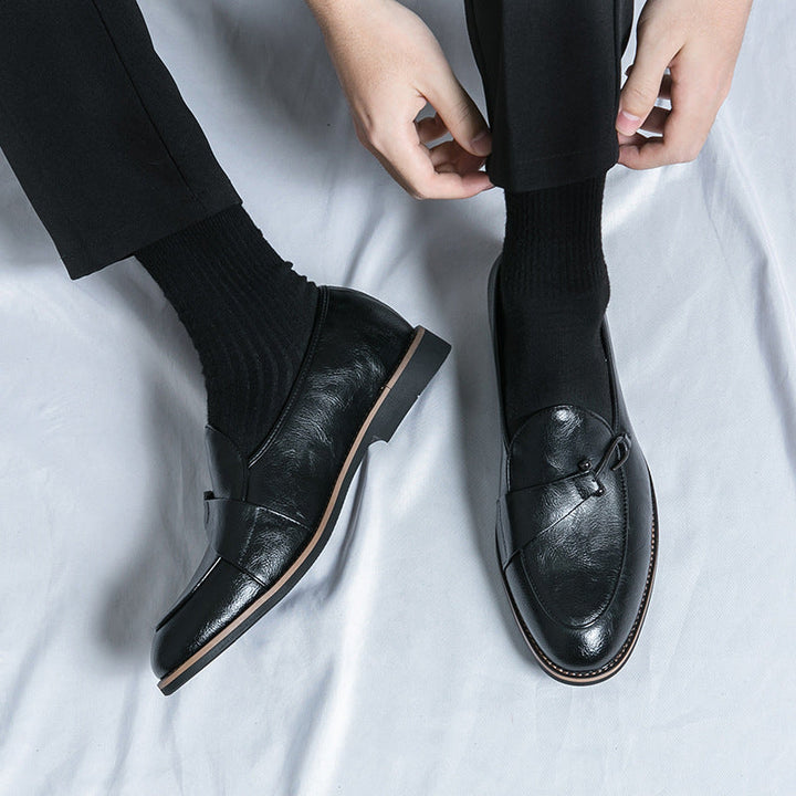Xavier Leder-Loafer mit Metallspange