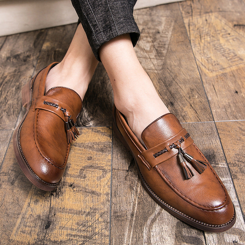 Luciano Leder-Loafer mit Quasten
