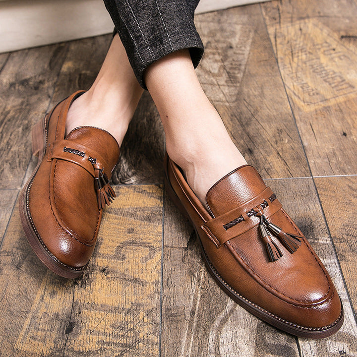 Luciano Leder-Loafer mit Quasten