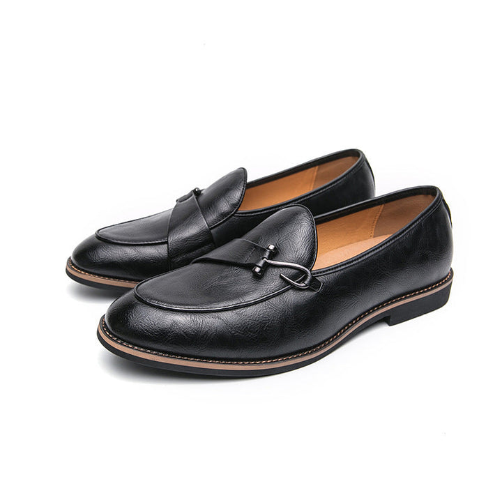 Xavier Leder-Loafer mit Metallspange