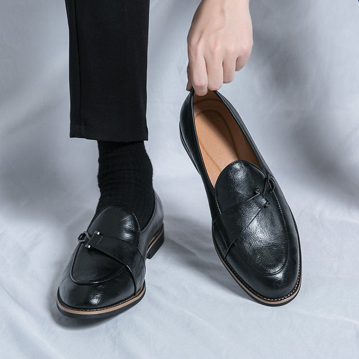 Xavier Leder-Loafer mit Metallspange