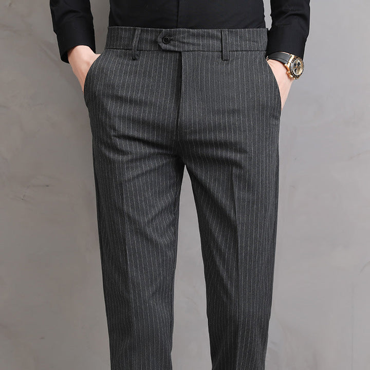 Adriano Getailorte Nadelstreifenhose