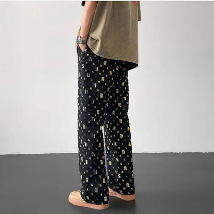 AVELOR Mosaic Straight Fit Pants