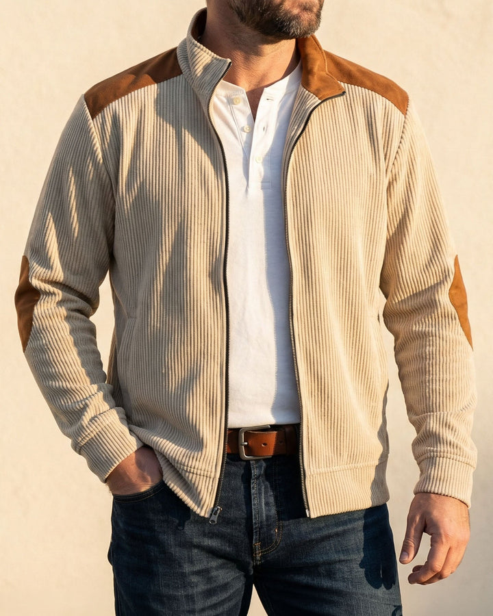 Enzo Rippjacke mit Reißverschluss
