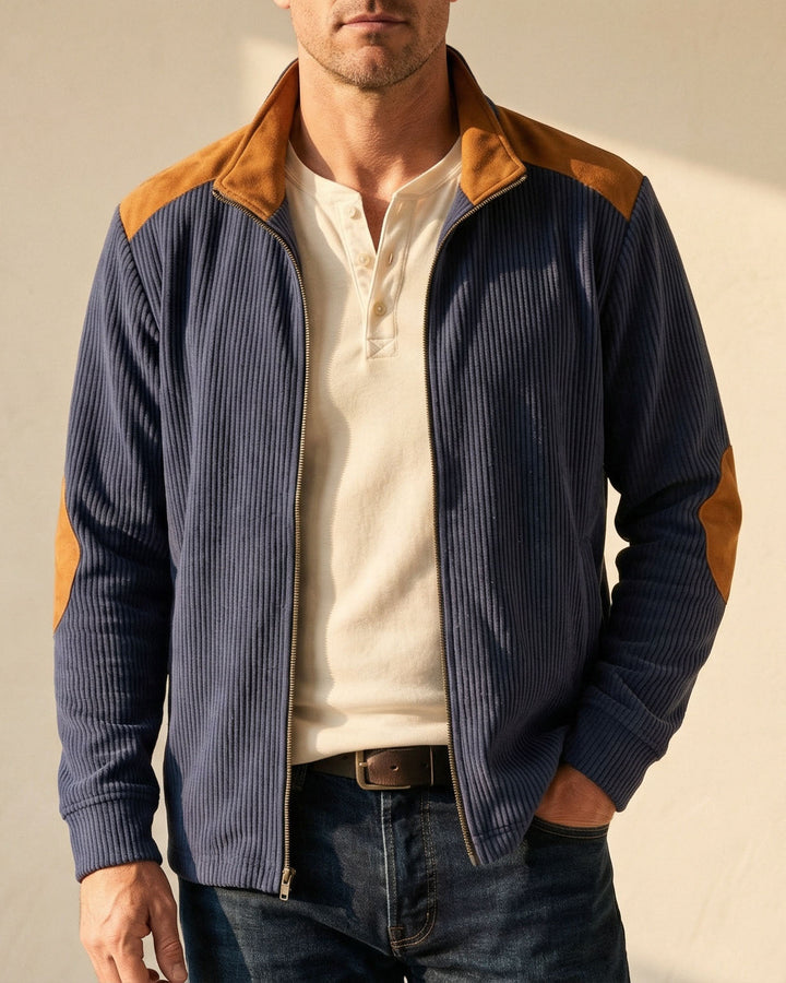 Enzo Rippjacke mit Reißverschluss