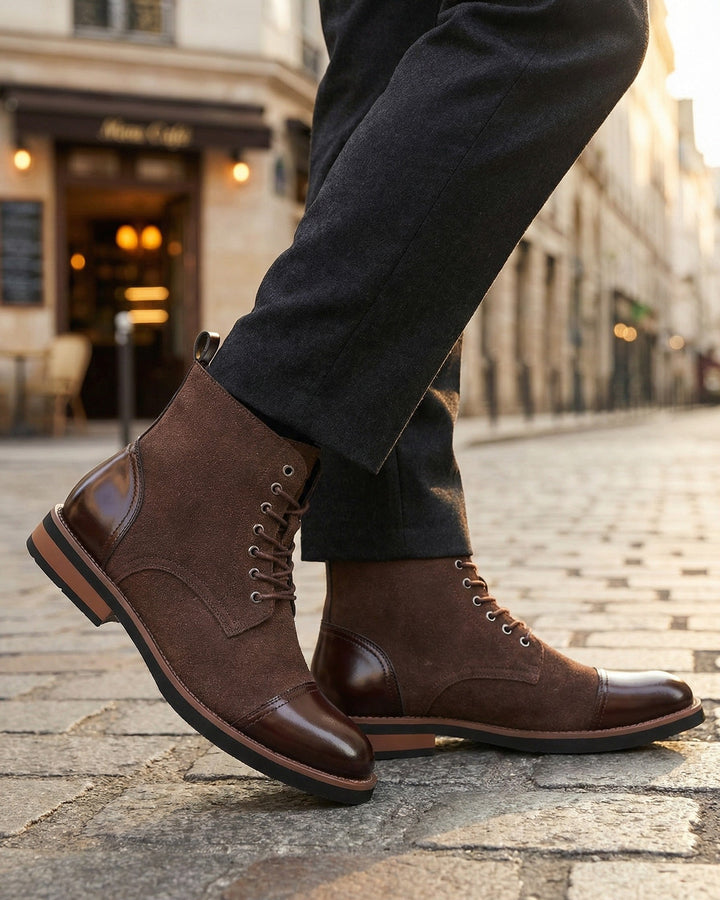 Ettore Wildleder-Stiefel mit Zehenkappe