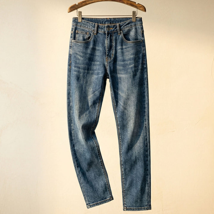 Matteo Fleecegefütterte Denim-Jeans