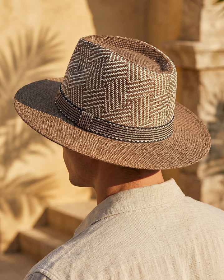 Tiziano Geflochtener Fedora-Hut
