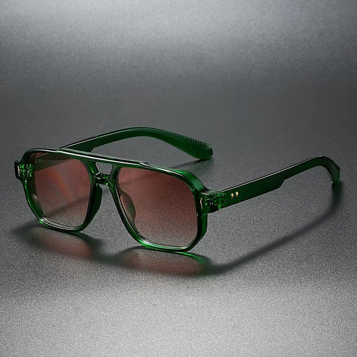 Bruno Eckige Vintage-Sonnenbrille