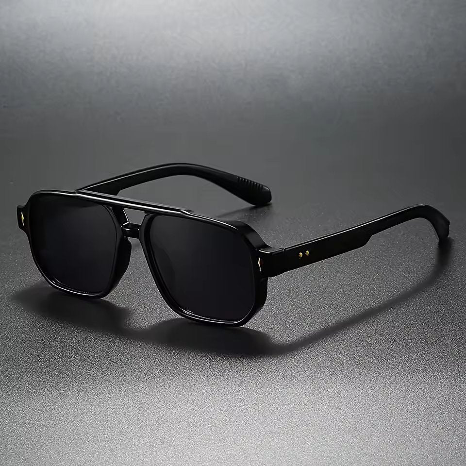 Bruno Eckige Vintage-Sonnenbrille