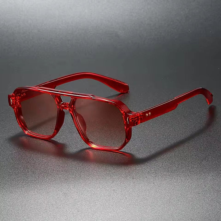 Bruno Eckige Vintage-Sonnenbrille