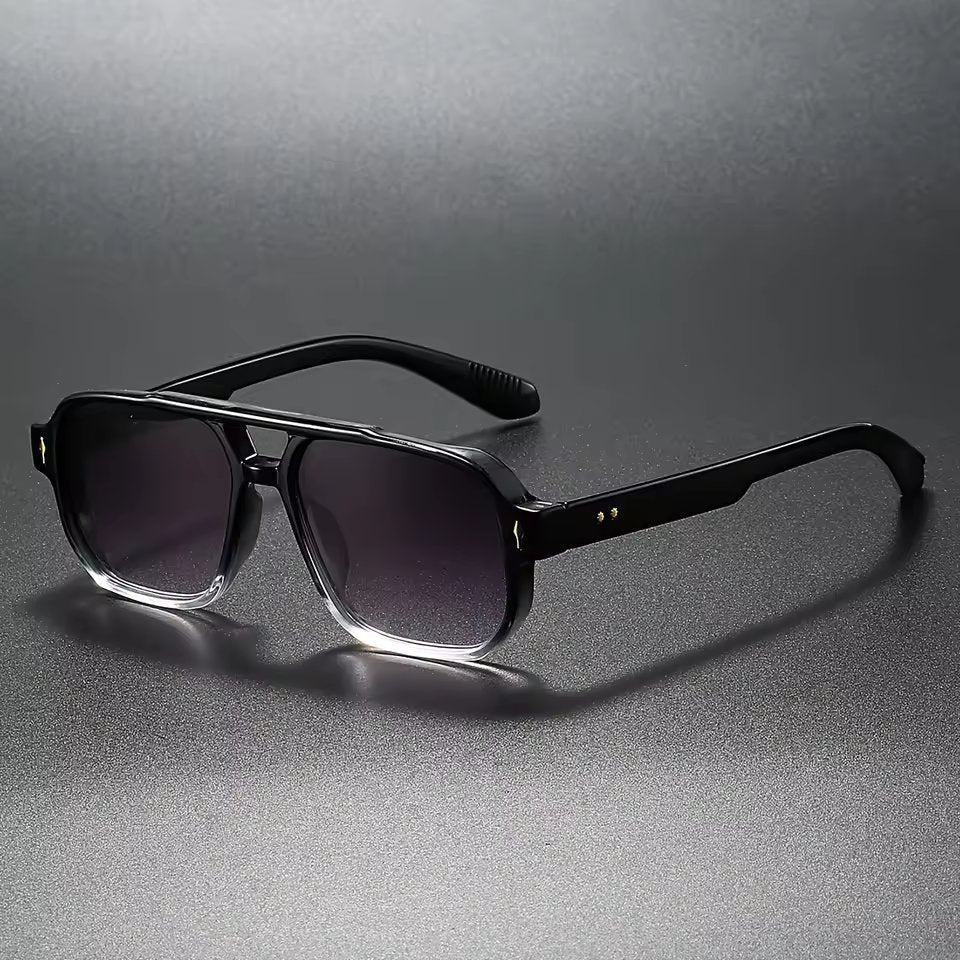 Bruno Eckige Vintage-Sonnenbrille