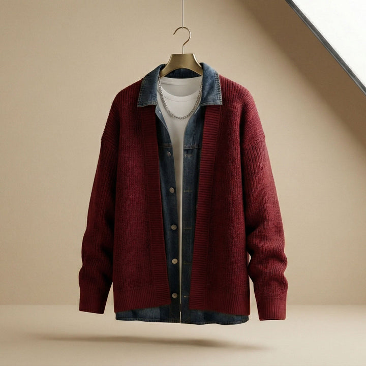 Marcello Geschichtete Strickjacke
