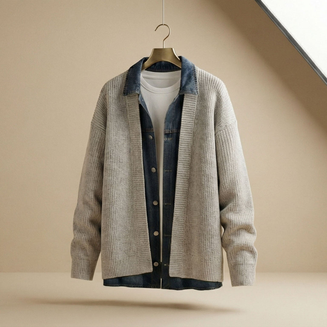 Marcello Geschichtete Strickjacke