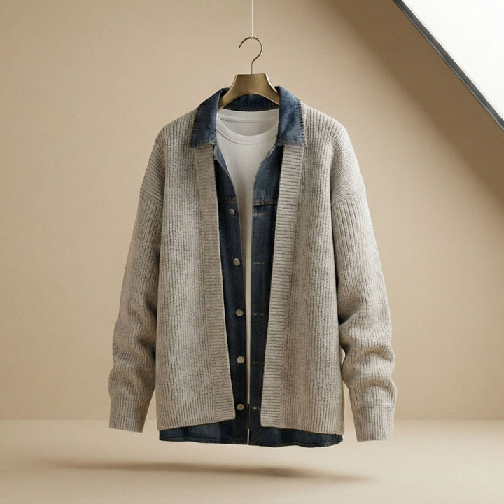 Marcello Geschichtete Strickjacke