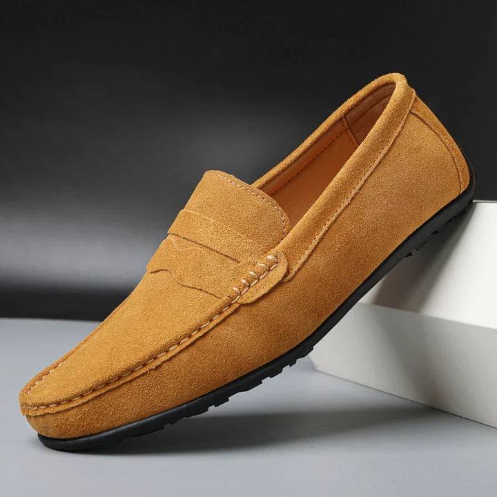 Carmine Wildleder-Slipper