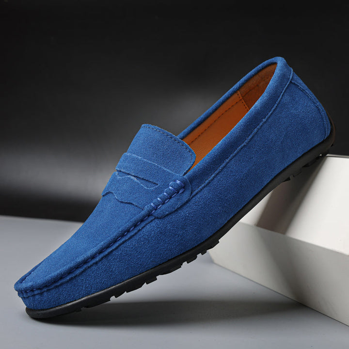 Carmine Wildleder-Slipper